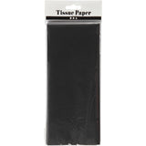 Papier de soie Noir, 50x70 cm, 14 g, 10 Feuilles/ 1 paquet