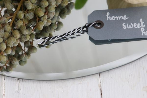 Plateau en Miroir rond, Ø40cm bord biseauté (1 pc)