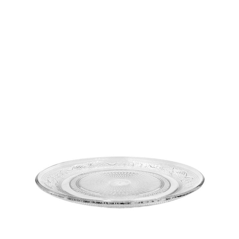 Assiette en verre Tess Ø 14,5 cm, H. 2 cm, transparente - 6 pièces