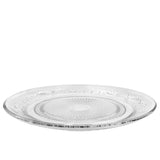 Assiette en verre Tess Ø 29 cm, H. 2 cm, transparente - 6 pièces