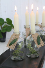 Bougies es de table Crème, 110 mm - 7 pcs