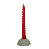 Candles twisted red 19cm high - Packlinq