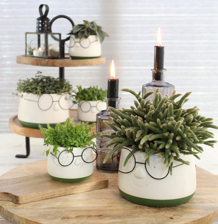 Pot avec verres Ø160 h: 115 mm - 3 Pcs