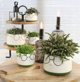 Pot avec verres Ø160 h: 115 mm - 3 Pcs