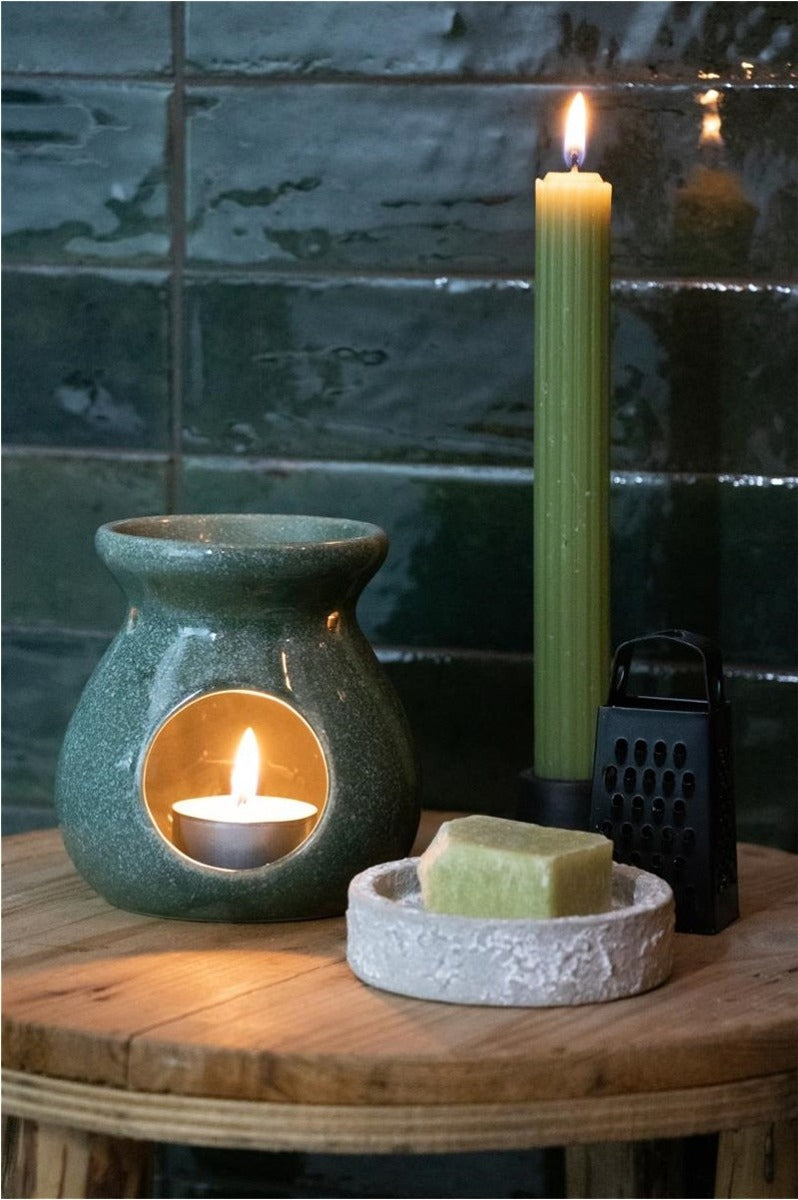 plat de cire à ciment gris clair Ø80 x H 20 mm - 12 pcs