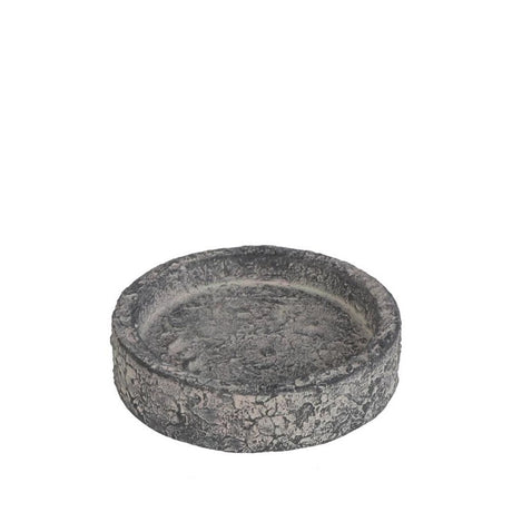 cement wax dish dark grey Ø80 x H20 mm 