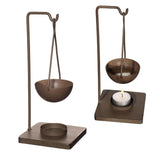 Porte-cubes aromatiques en métal brun foncé |Ecolinq.fr