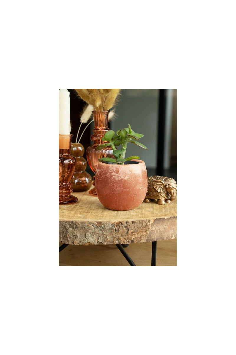 Bol aromatique Rouge foncé Parfum d'ambre Ø90x80mm - 6 Pcs