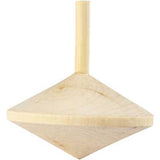 Toupie, P: 5.5 cm, H: 5 cm, bois de peuplier - 1 pc