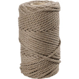 Macramé Brun clair, L: 55 m, P: 4 mm, 330 g/ 1 Rouleau L