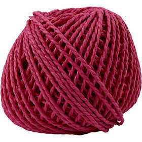 Ficelle en papier Rose, 2.5 - 3 mm d'épaisseur - 150 gr