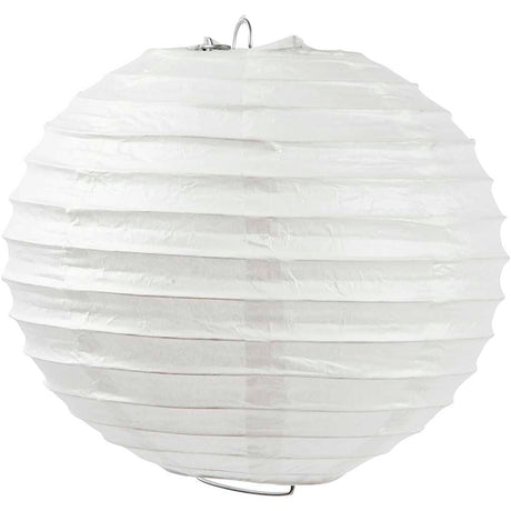Rice paper lamp, white, Round, D: 20 cm 