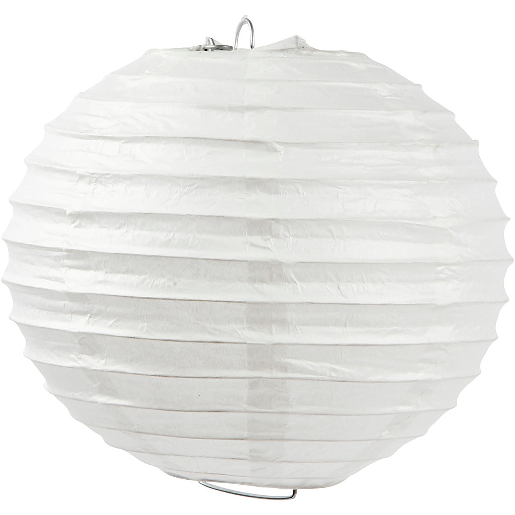 Rice paper lamp, white, Round, D: 35 cm 