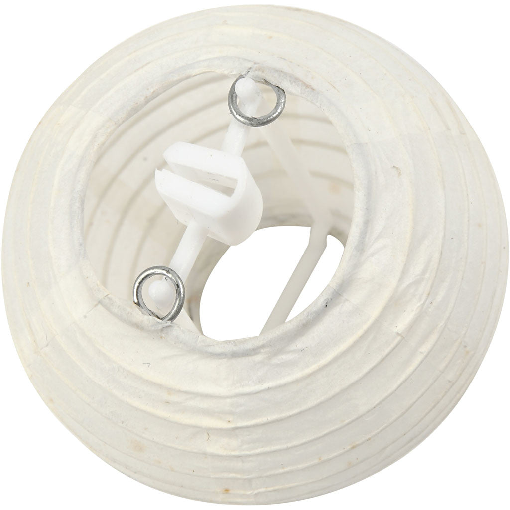 Lampe en papier Blanches e, P: 7,5 cm, 10 pc/ 1 paquet