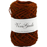 Chanvre naturelle, épaisseur 1 -2 mm, Rouge - 30 mtr