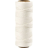 Cordes en Bambou Blanc, épaisseur 1 mm, 65 m/1 Rouleau L