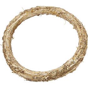 Couronne de Pailles e, P: 35 cm, épaisseur 3 cm - 1 pc