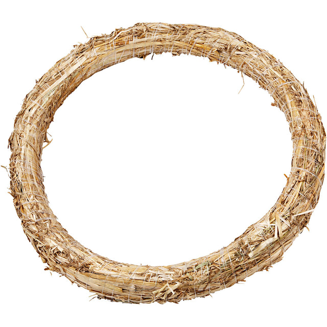 Straw Wreath, D: 35 cm, thickness 3 cm 