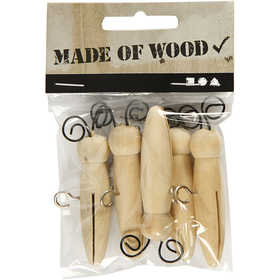 Corps de papillon, L: 5.5 cm, P: 15 mm, pin - 5 Feuilles