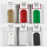 Manila Labels Glitter Div Colours 50x100mm 