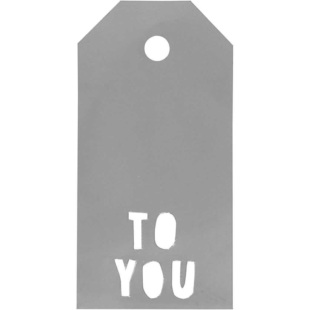 Manila Labels TO YOU Silver 50x100mm 