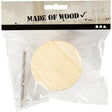 Coat Hook, round, D: 7 cm, depth 4.5 cm, pine 