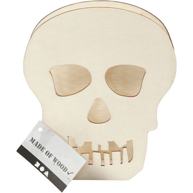 Crâne, H: 13,5 cm, prof. 3 cm, L: 11,5 cm, 1 pièce