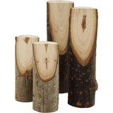 Bouts de bois décoratifs coupés en biais, H: 8 cm, d 2,5-3,5 cm, 15 pièce/ 1 Pq.