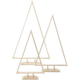 Sapin de Noël, H: 40+50+60 cm, L: 22.5+29+35 cm