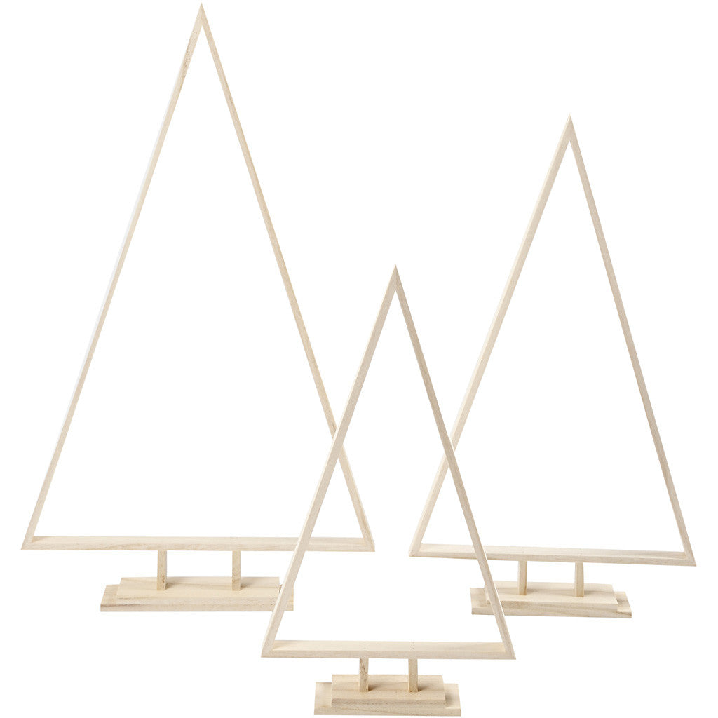 Sapin de Noël, H: 40+50+60 cm, L: 22.5+29+35 cm