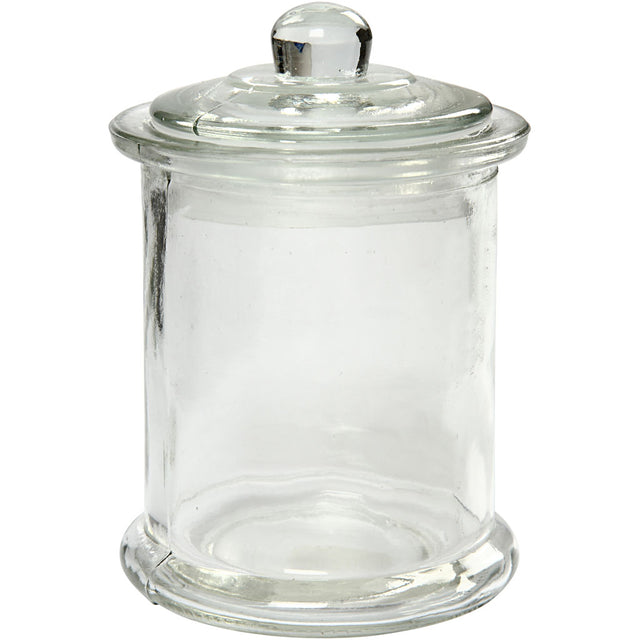 Jar with lid, H: 14,5 cm, D: 8 cm 
