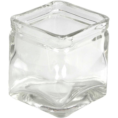 Square Candle Holder, H: 55mm, size 55x55mm 