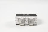 Porte-Bougies e en verre, H: 6,5 cm, P: 4,5 cm, 4 pc