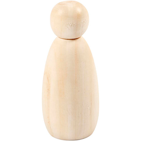 Body, H: 8 cm, poplar wood 