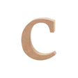 Letter, c, H: 8.4 cm, thickness 2 cm, MDF 