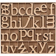 Wooden Letters, including free wooden display, H: 8 cm, thickness 2 cm, MDF 