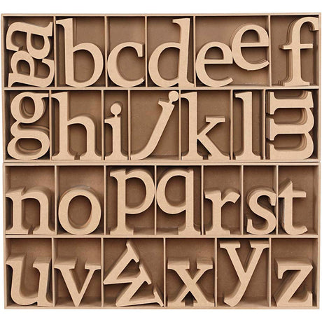 Wooden Letters, including free wooden display, H: 8 cm, thickness 2 cm, MDF 