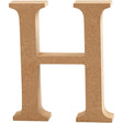 Letter H of MDF 130mm, thickness 2 cm 