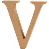 Letter V, H: 13 cm, thickness 2 cm, MDF 