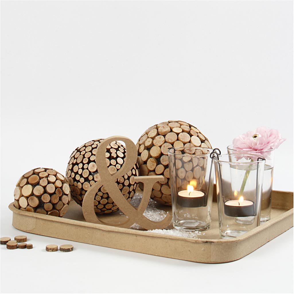 Symbole: &, H: 13 cm, épaisseur 2 cm, MDF - 1 pc