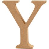 Letter Y, H: 8 cm, thickness 1.5 cm, MDF 