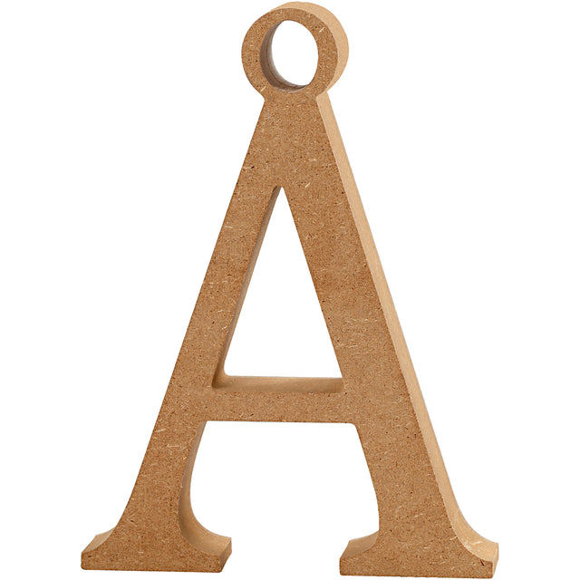 Letter Ã, H: 8 cm, thickness 1.5 cm, MDF 