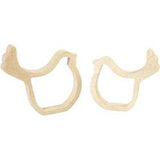Silhouettde poussins, H: 13 cm, L: 13 cm - 2 pcs
