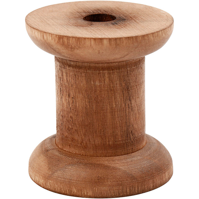 Spool, H: 50 mm, D: 30+48 mm, poplar wood, hole size 10 mm 