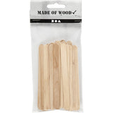 Bâtons de glâce, L: 11.5 cm, L: 10 mm, bouleau - 30 pcs