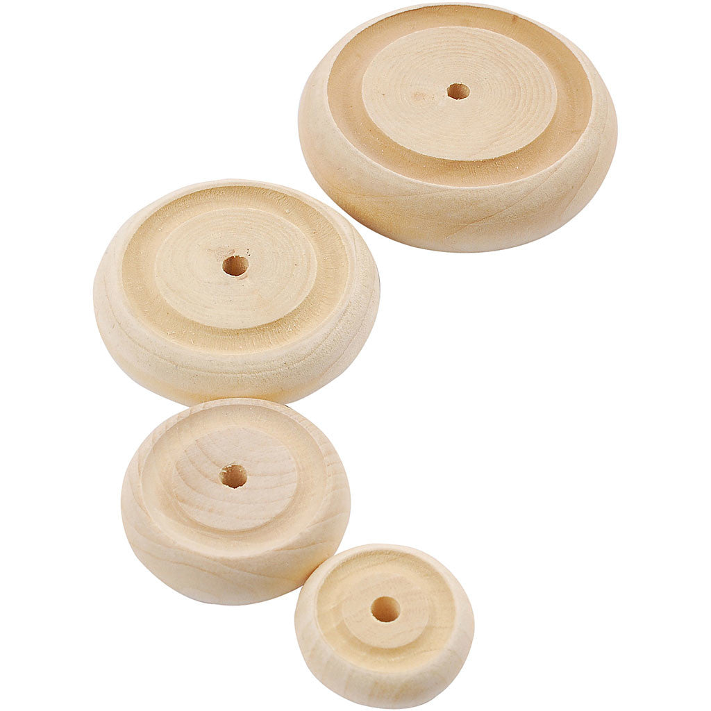 Roue, P: 24+30+42+50 mm, épaisseur 8+10+11+14 mm, - 4x40 pcs