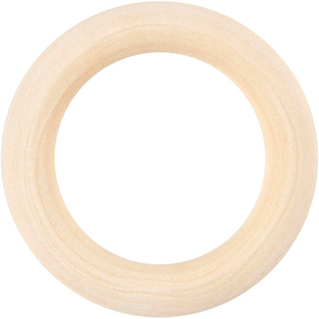 Curtain Ring, D: 55 mm, inner size 40 mm, grass wood 