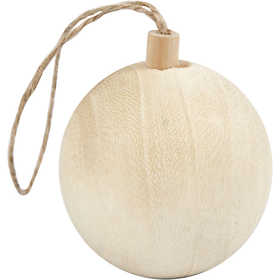 Ornement de Noël, P: 5.5 cm, bouleau - 1 pc