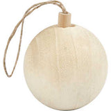 Ornement de Noël, P: 5.5 cm, bouleau - 1 pc
