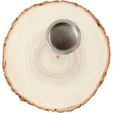 Bougeoir pour bougies chauffe-plats, d 14-16 cm, ép. 19 mm, 1 pièce